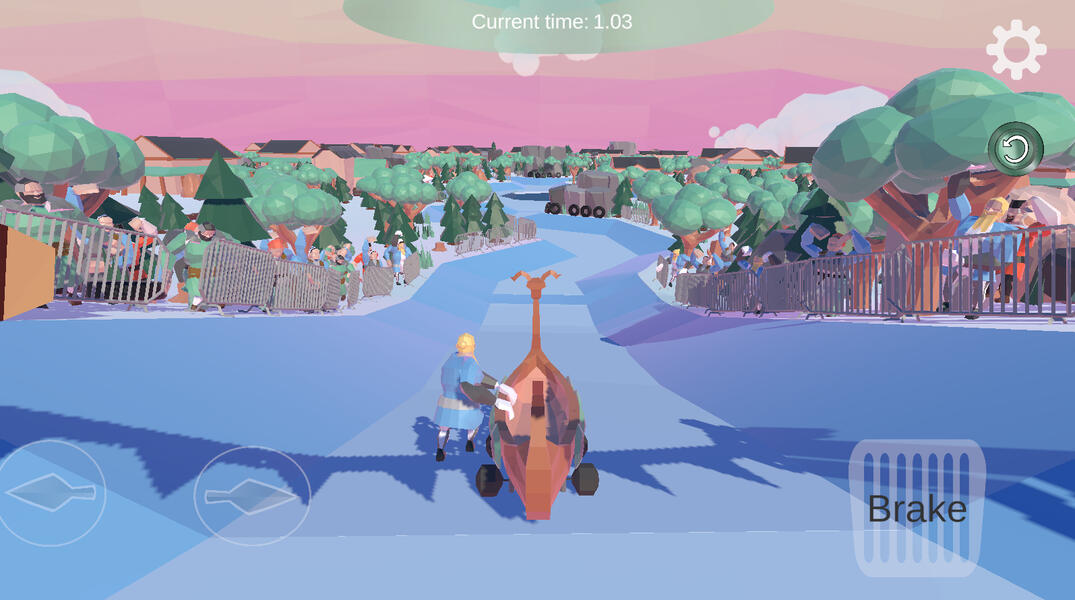 Down the Hill In Game Screenshot